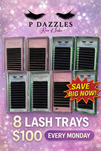 8 Lash Trays for $100 (Mix & Match)