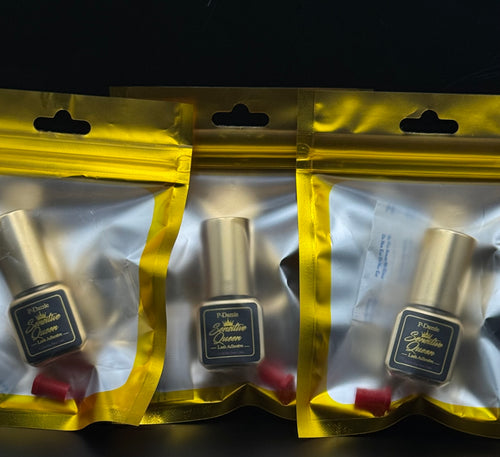 P-Dazzle Sensitive Queen Adhesive (Black) Sensitive Eyes