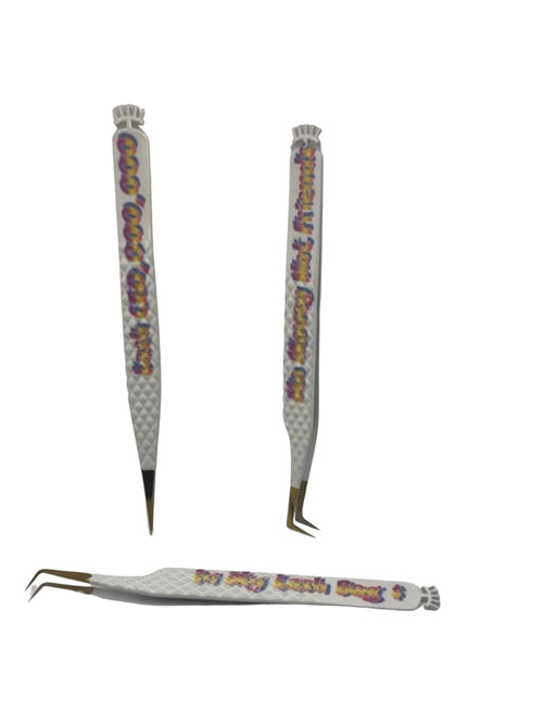 Dazzles Boss Babe Fiber Tip Tweezers Copy