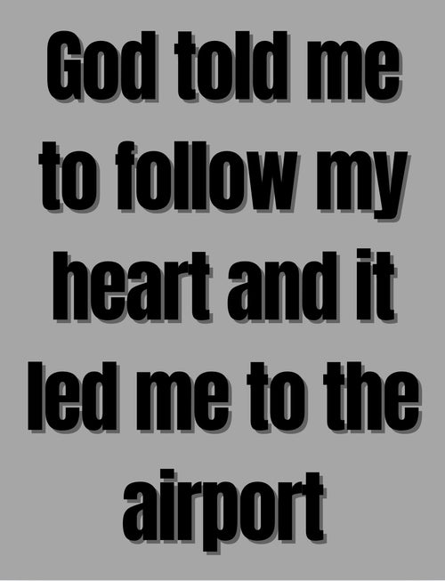 P Dazzles InspiraWear “God told me to follow my heart and it led me to the airport.
