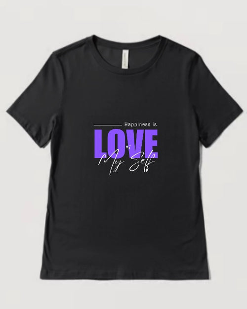 InspiraWear "Happiness is Loving Myself" T-Shirt