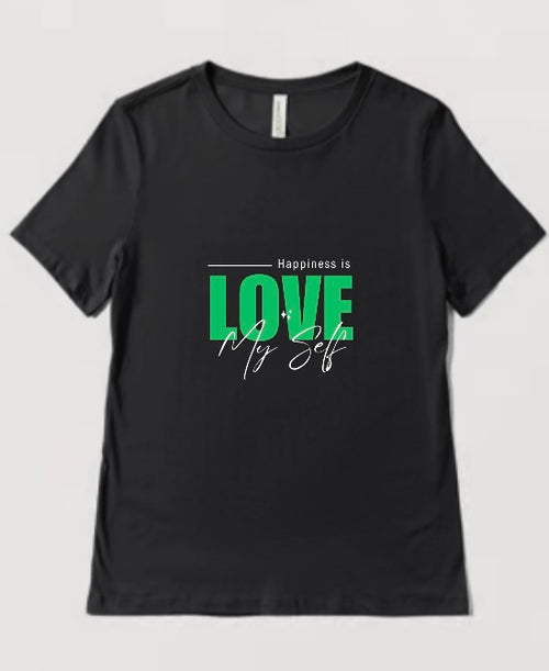 InspiraWear "Happiness is Loving Myself" T-Shirt