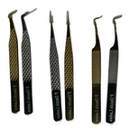 Dazzles 24k & Platinum Fiber Tip Tweezer Collection