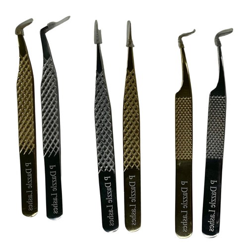 Dazzles 24k & Platinum Fiber Tip Tweezer Collection