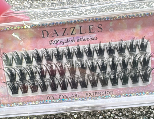 Dazzles 3D DIY Cateye Lash Extension Cluster Kit