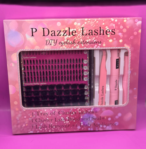 Dazzles Luxury DIY Cluster Lash Kit + Bottoms