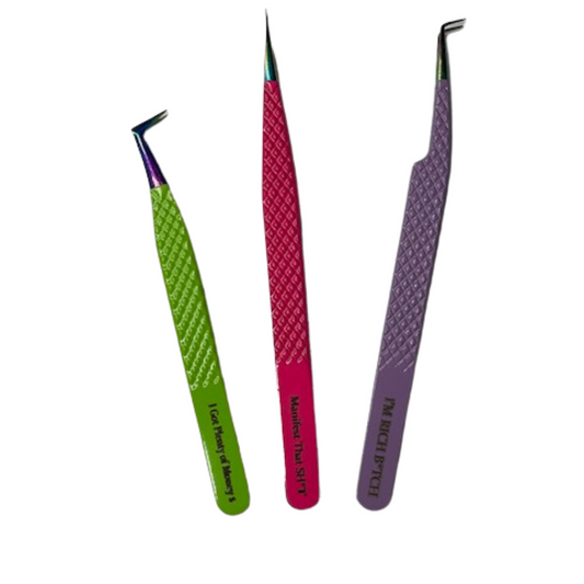Dazzles Fiber Tip Manifestation Tweezer Collection